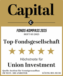 VermögenPlus Auszeichnung Capital Höchstnote als Top-Fondsgesellschaft